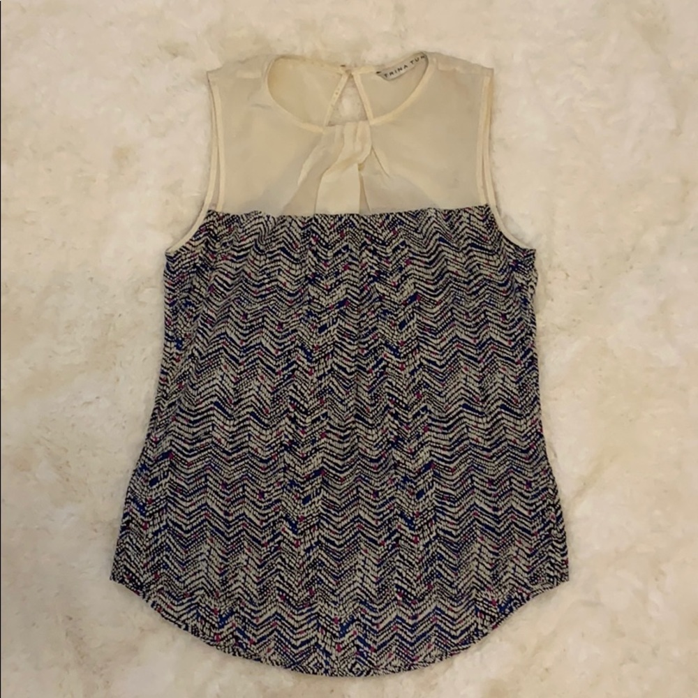100% silk Trina Turk Top